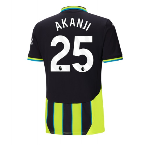 Pánský Fotbalový dres Manchester City Manuel Akanji #25 2024-25 Venkovní Krátký Rukáv